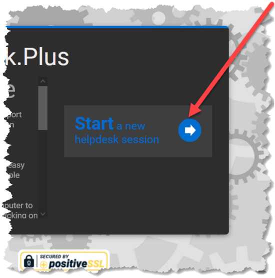 Begin Session Button How to start Helpdesk.Plus remote support session – Intelligent Monitoring